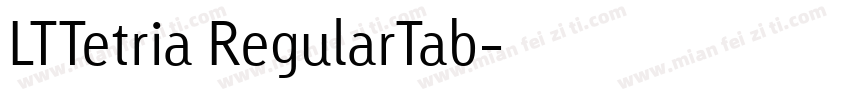 LTTetria RegularTab字体转换